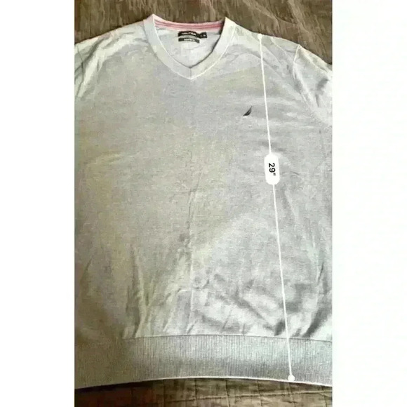 Nautica Men's Big and‎ Tall VNeck Cotton Blend Sweater 3XL - Picture 4 of 5